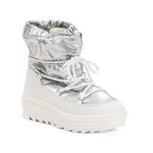 PAJAR Silver/white Taya Lace Up Waterproof Boots